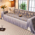 French Country Floral Sofa Cover with Ruffled Skirt, Farmhouse Decor for Living Room