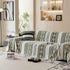 Bohemian Tufted Sofa Cover, Plush Fleece Throw Blanket with 3D Woven Aztec Stripes