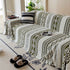 Bohemian Tufted Sofa Cover, Plush Fleece Throw Blanket with 3D Woven Aztec Stripes