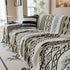 Bohemian Tufted Sofa Cover, Plush Fleece Throw Blanket with 3D Woven Aztec Stripes