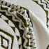Bohemian Tufted Sofa Cover, Plush Fleece Throw Blanket with 3D Woven Aztec Stripes