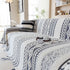 Bohemian Tufted Sofa Cover, Plush Fleece Throw Blanket with 3D Woven Aztec Stripes