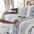 Bohemian Tufted Sofa Cover, Plush Fleece Throw Blanket with 3D Woven Aztec Stripes