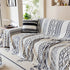 Bohemian Tufted Sofa Cover, Plush Fleece Throw Blanket with 3D Woven Aztec Stripes