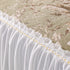Elegant Botanical Sofa Cover with Pleated Tulle Skirt, Vintage Floral Couch Protector