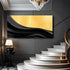 Black And Gold Minimalist Abstract VIII