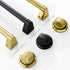 ZLINE 48" Select Gas Range Convection Gas Oven DuraSnow® Stainless Steel Black Matte Door Champagne Bronze HGRSZ-BLM-48-CB