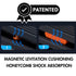 Light Commercial Folding Treadmill - Muscle D Fitness - LED Display - Heart Rate Monitor - Safety Clip