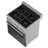 ZLINE 30" Bundle Range RAS-BLM-30 & Range Hood 8654BLM-30, 2KP-RASBLMRH30
