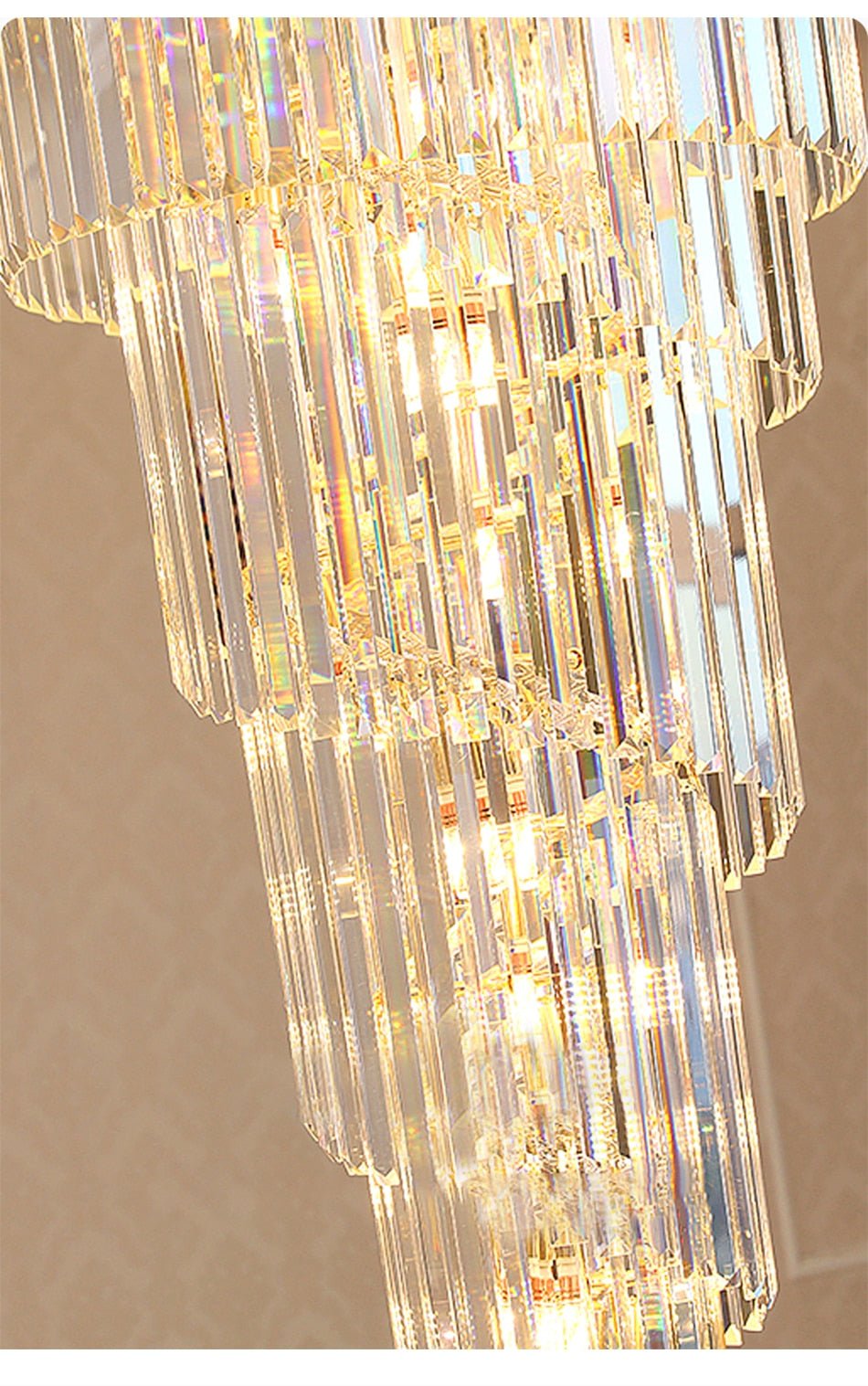 Crystal Cascade Chandelier 39.4