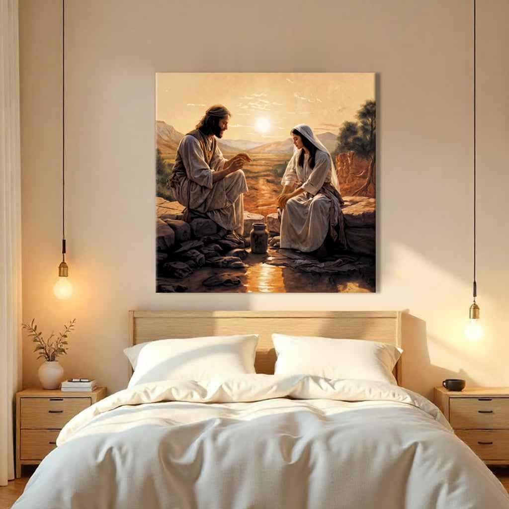 Samaritan at the Well Faith Wall Art III