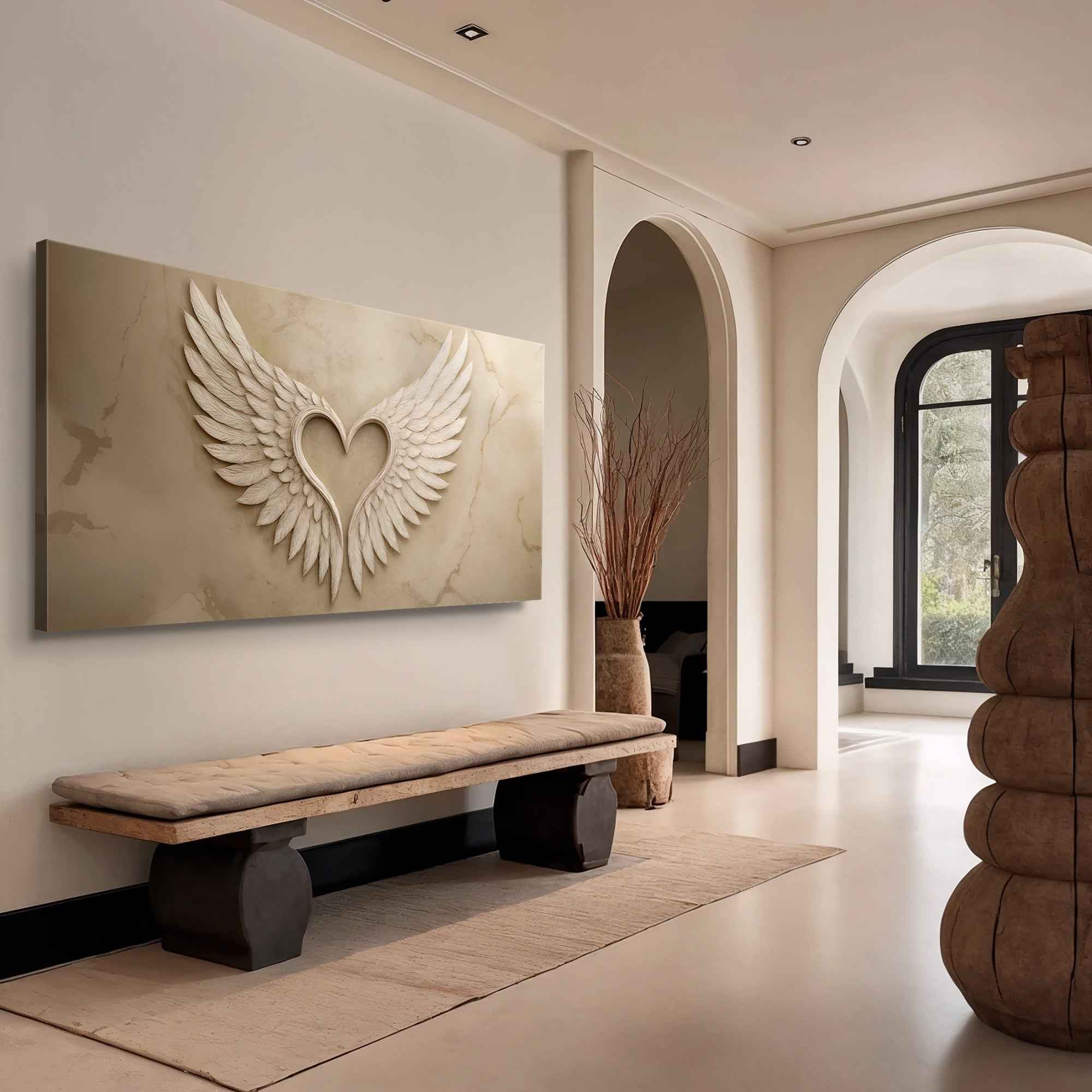 Wings Of Love Abstract Wall Art