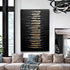 Black And Gold Abstract Minimalist Wall Art