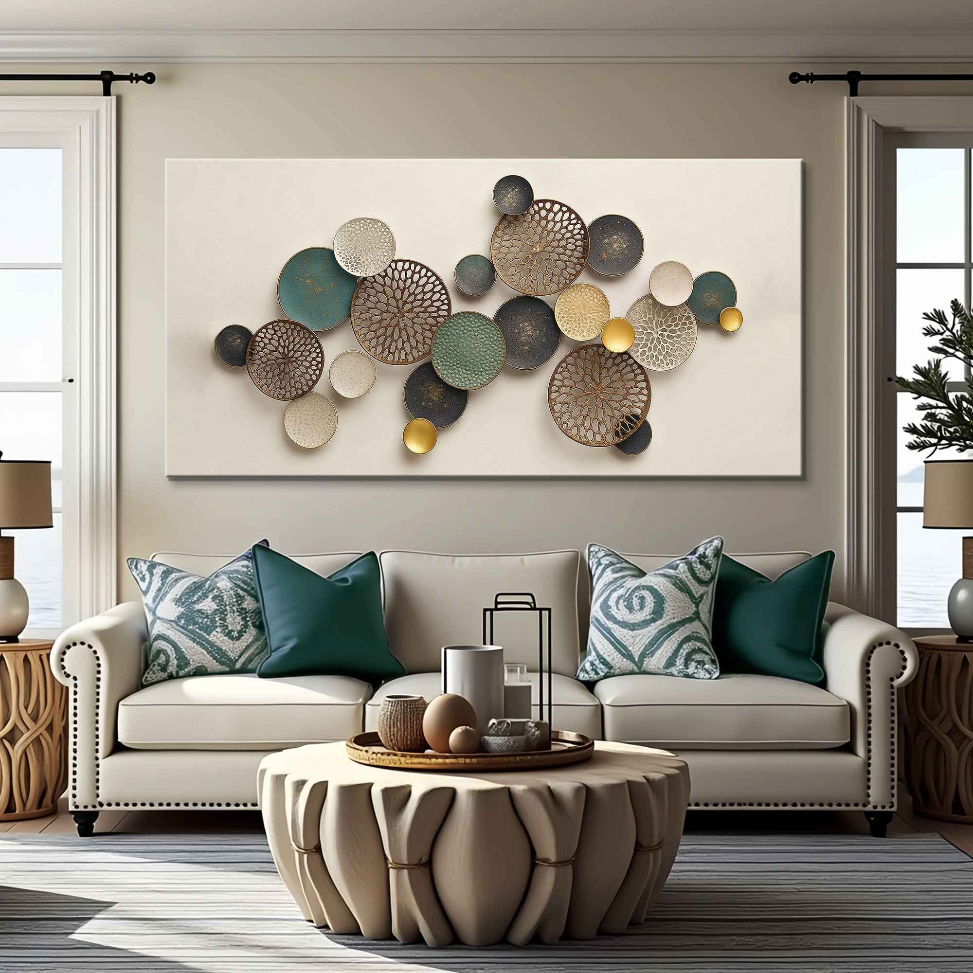 Lotus Leaf Abstract Wall Art II