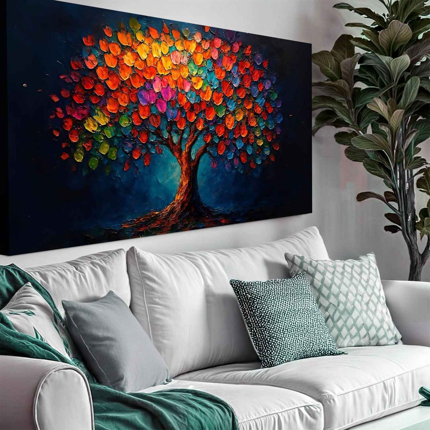 Rainbow Bloom Wall Art