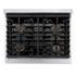 ZLINE 30" Paramount Gas Rangetop Stainless Steel Matte Black SRTZ-30-MB