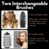 Ionic Rotating Hot Air Brush Hair Styler Dryer with 2 Brush Heads
