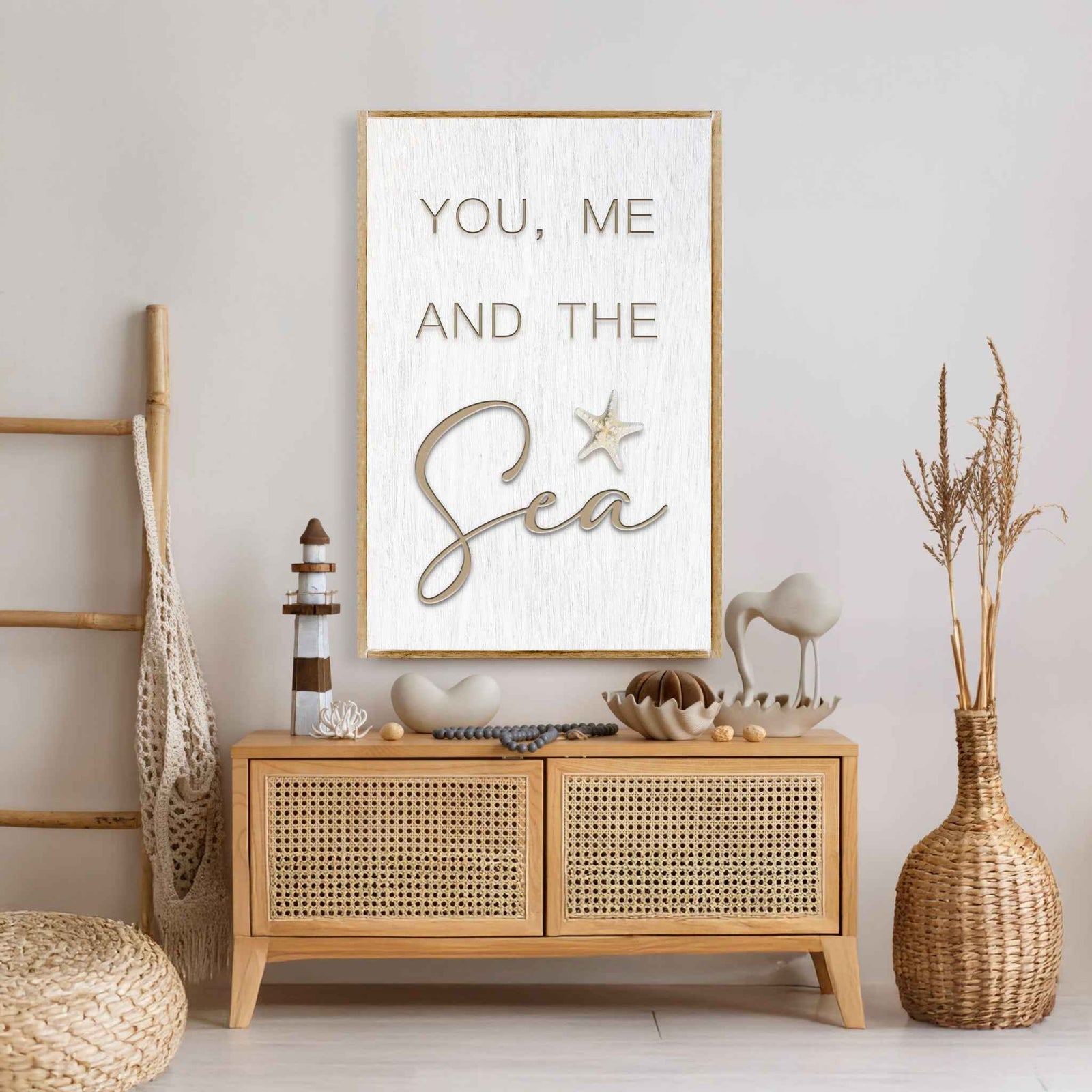 You Me and the Sea Coastal Sign V