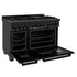 ZLINE 48" Bundle Range RAB-BR-48 & Wall Range Hood BSKBN, 2KP-RABRH48