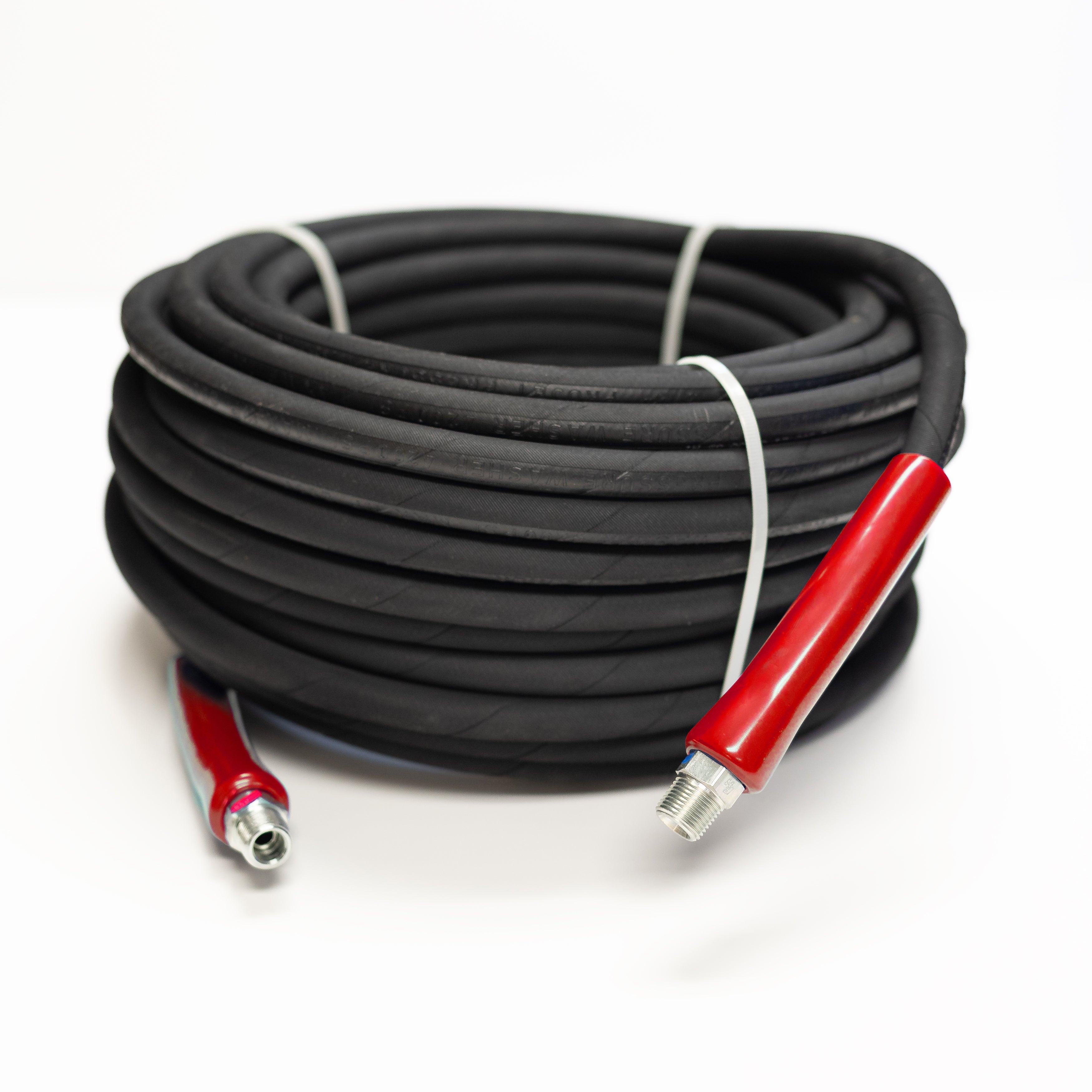 3/8" x 50' Black Cover | 6,000 PSI Pressure Washer Hose Assembly