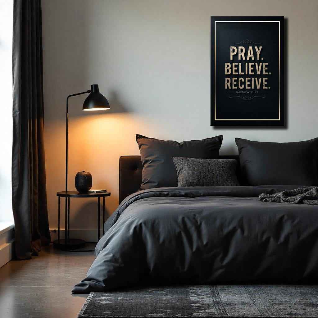 Matthew 21:22 - Pray Believe Receive Faith Sign III