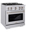 ZLINE 30" Select Dual Fuel Range Gas Cooktop Electric Convection Oven Stainless Steel HDR30