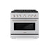 ZLINE 36"Paramount Dual Fuel Range Stainless Steel, SDR36