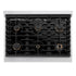 ZLINE 36" Paramount Gas Rangetop Stainless Steel Matte Black SRTZ-36-MB