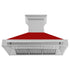 ZLINE 48" Autograph DuraSnow Stainless Red Wall Range Hood 8654SNX-RG-48