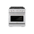 ZLINE 30"Paramount Dual Fuel Range DuraSnow® Stainless Steel SDRS-30