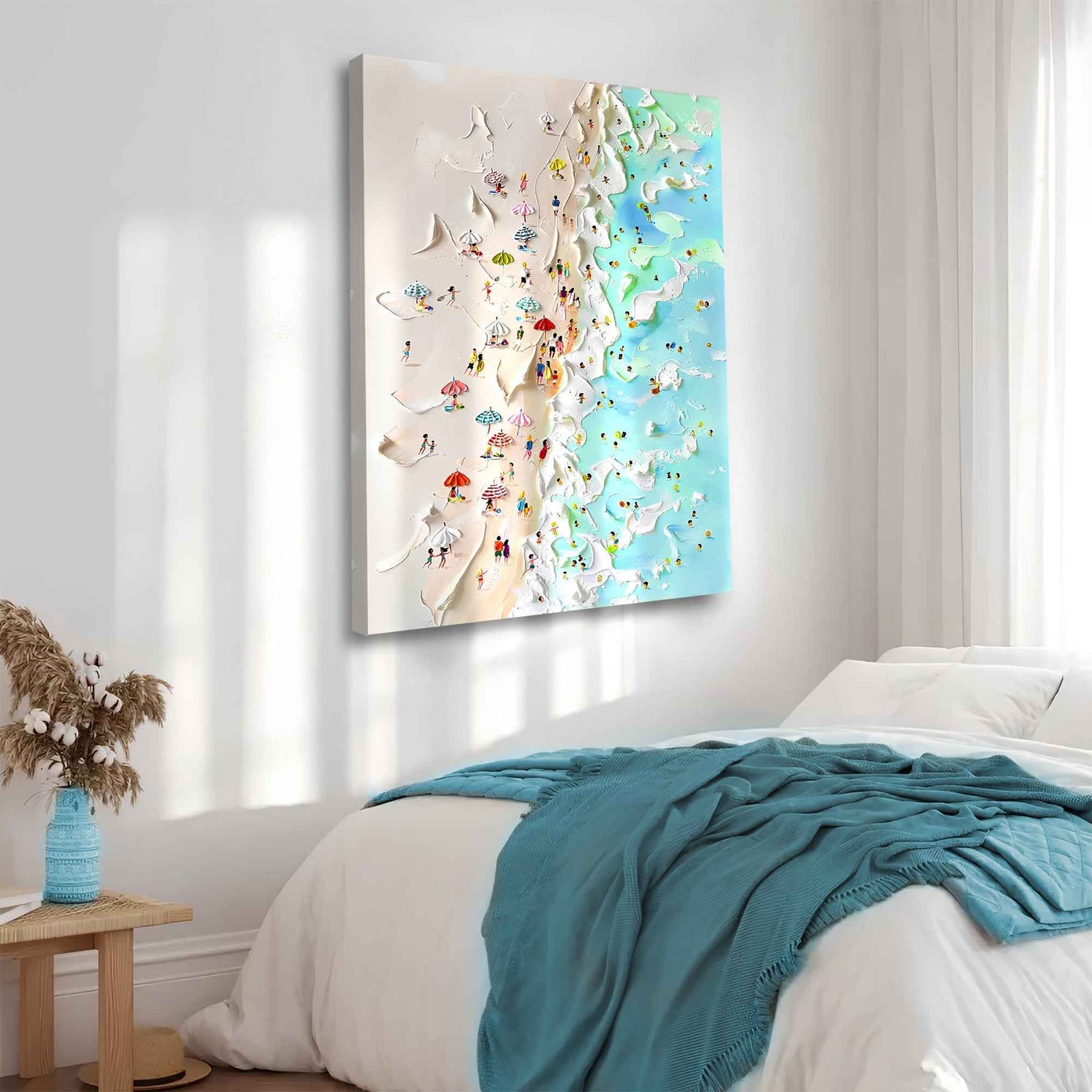 Beachfront Painting Coastal Wall Art