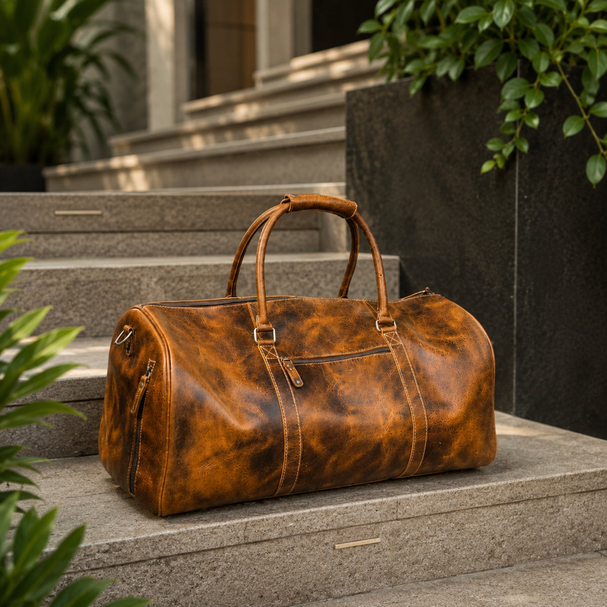 Heritage Buffalo Leather Duffel Bag