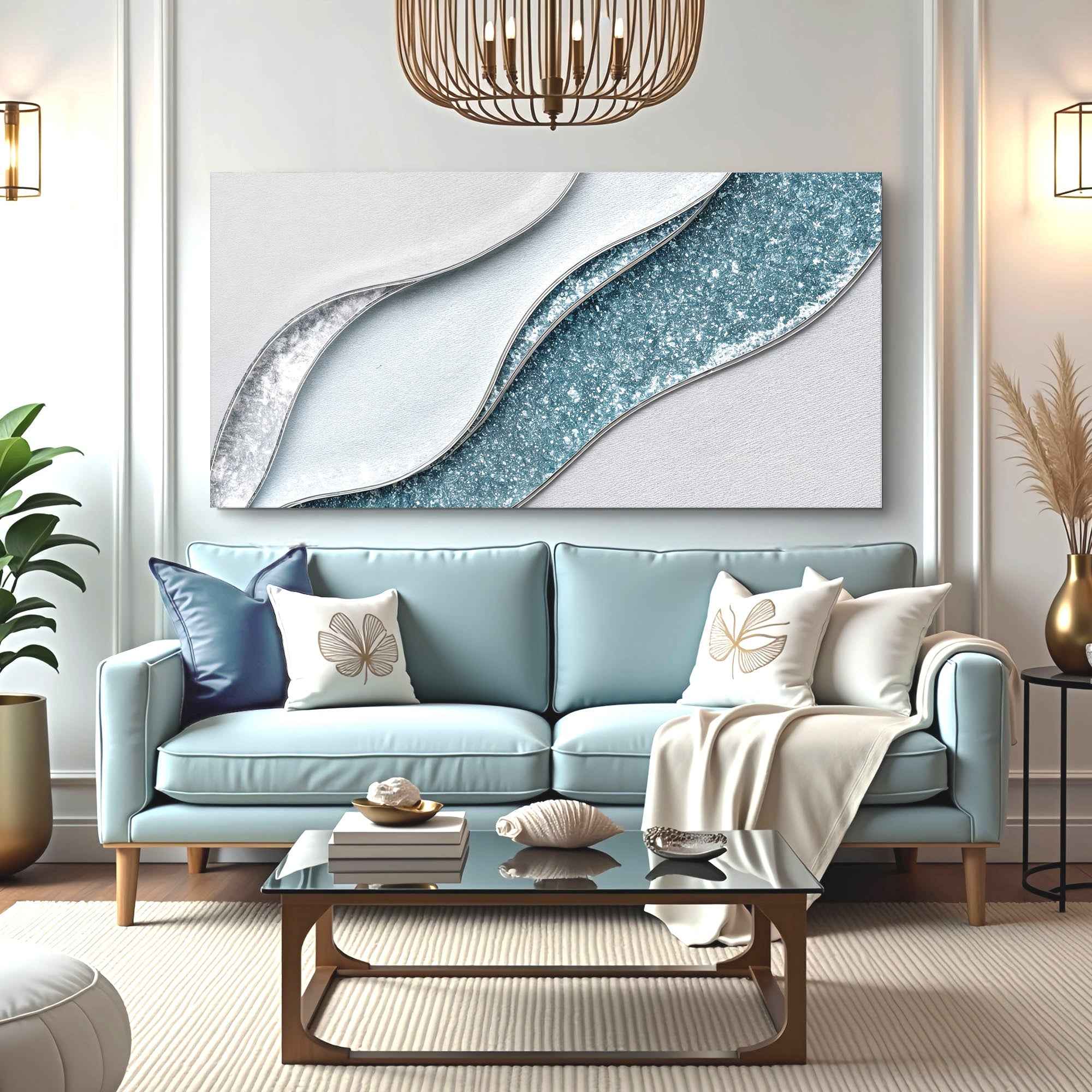 Lighter Waves Wall Art