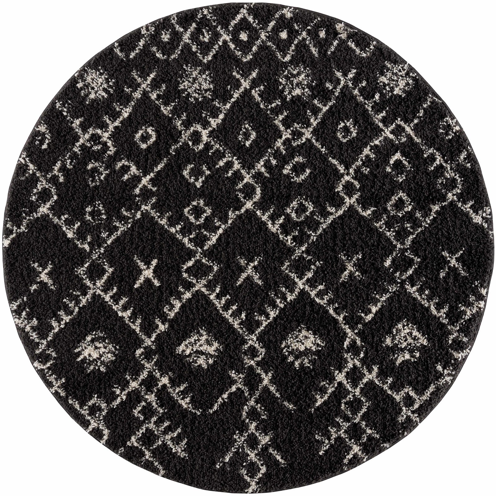 Thetford Black Berber Shag Rug - Clearance