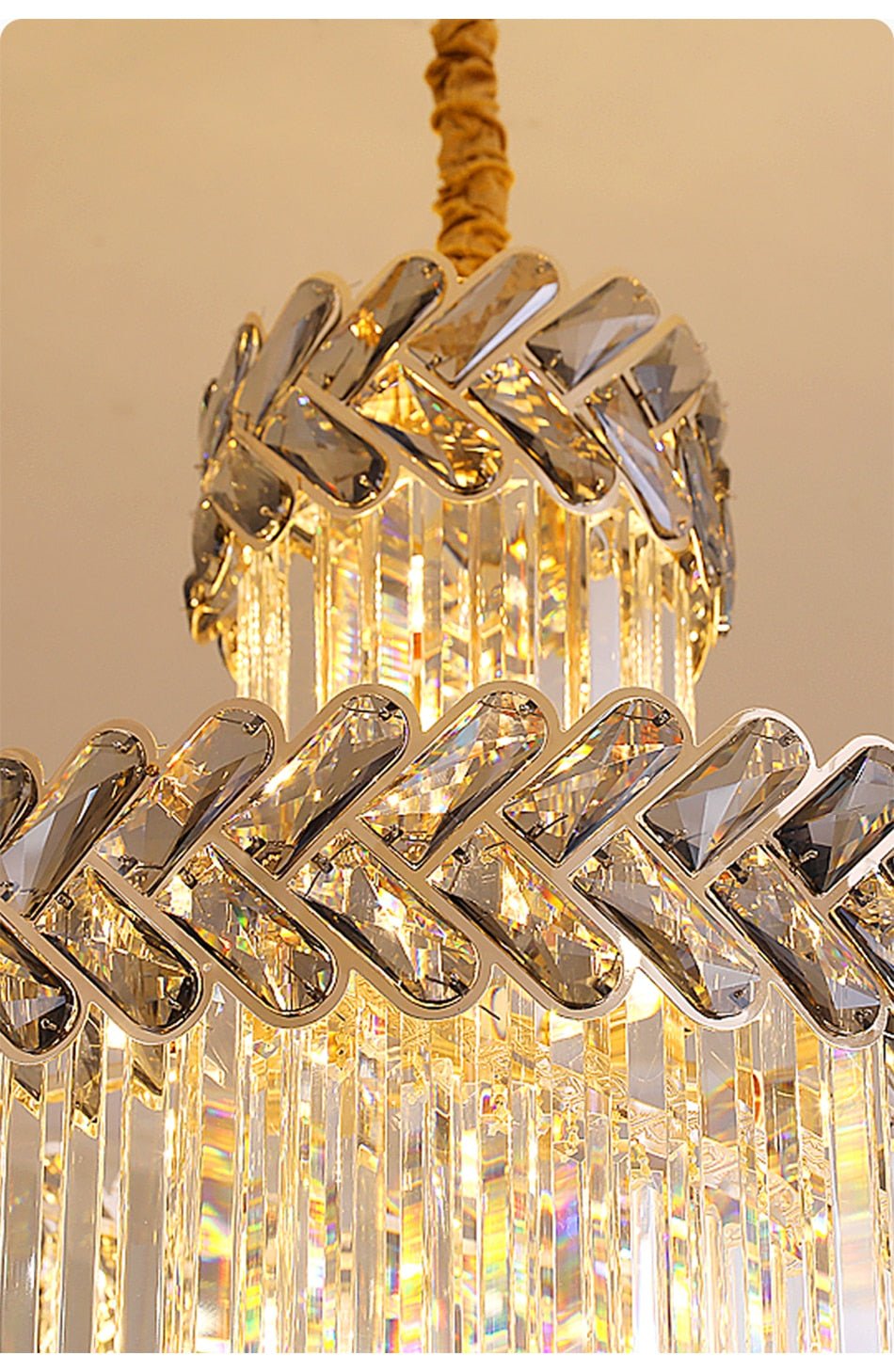 Crystal Cascade Chandelier 39.4