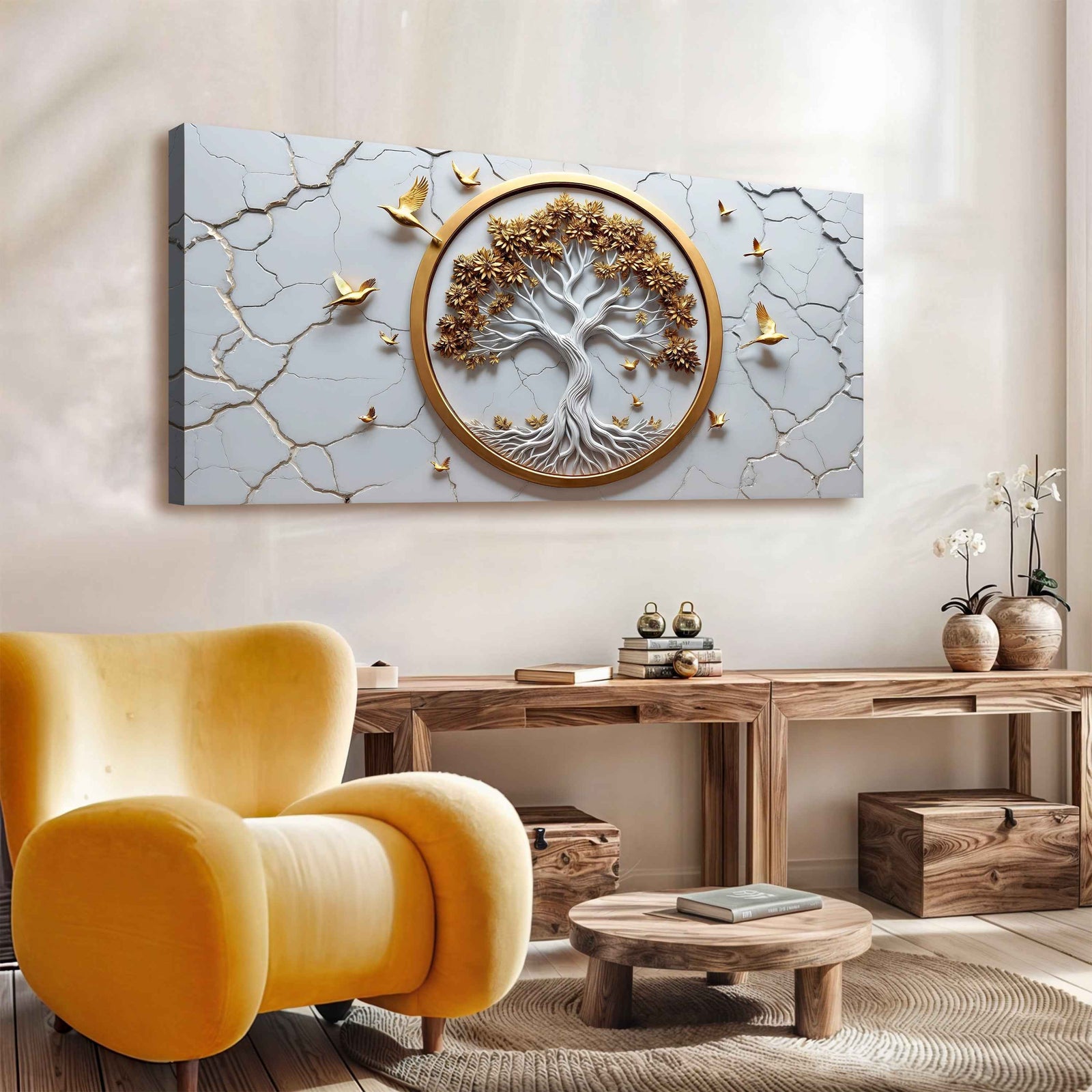 3D Celtic Tree of Life Wall Art - White