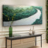 Green Rivers Abstract Wall Art III