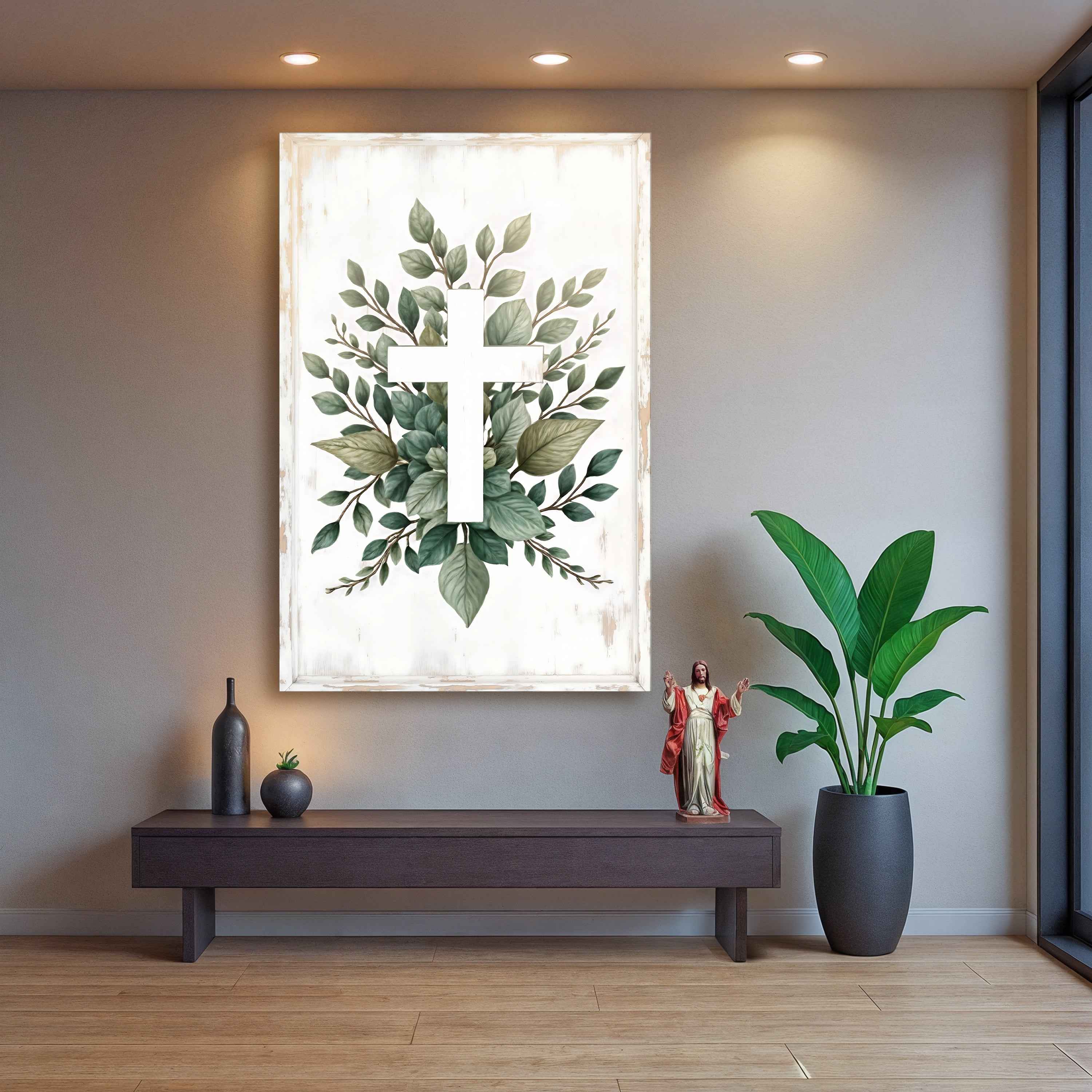 Minimalist Cross Faith Wall Art II