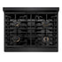 ZLINE 30" Paramount Gas Rangetop Black Stainless Steel Champagne Bronze SRTBZ-30-CB