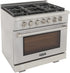 Kucht 36" Freestanding Professional Gas Range Liquid Propane KFX3600X/LP-S