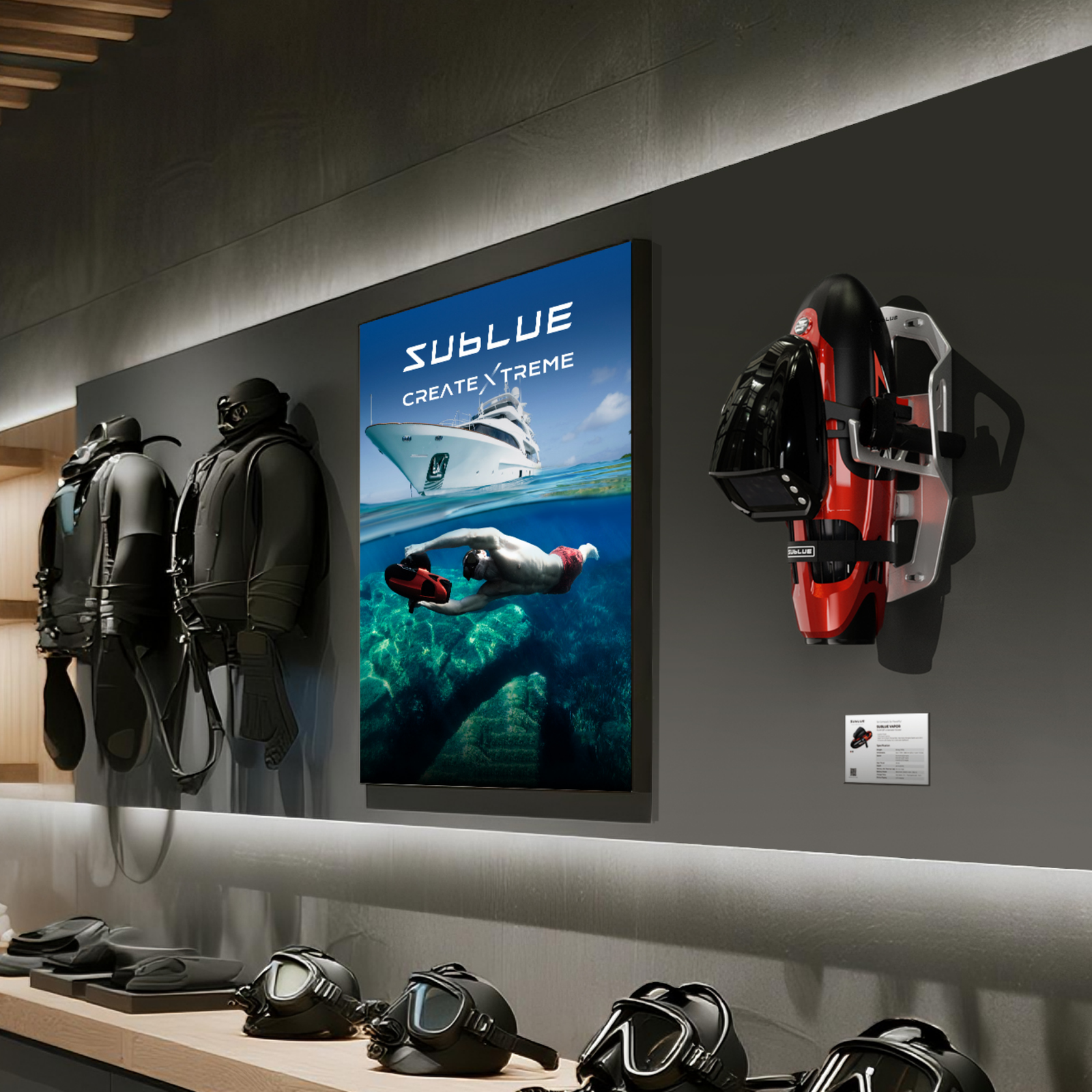 Vapor Wall-Mount Rack - Sublue Underwater Scooter