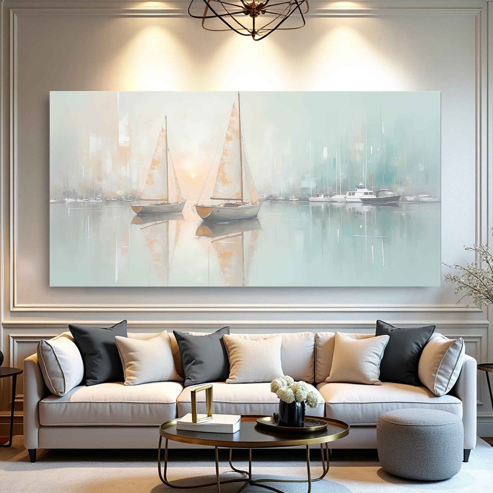 Abstract Pier and Dock Wall Art