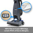 Prolux Phantom Bagged Upright Sealed HEPA Pet Vacuum for Home