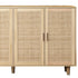 Walker Edison | Modern 4-Door Rattan Storage Sideboard TV Stand