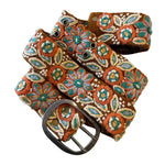 Desert Bloom Embroidered Belt