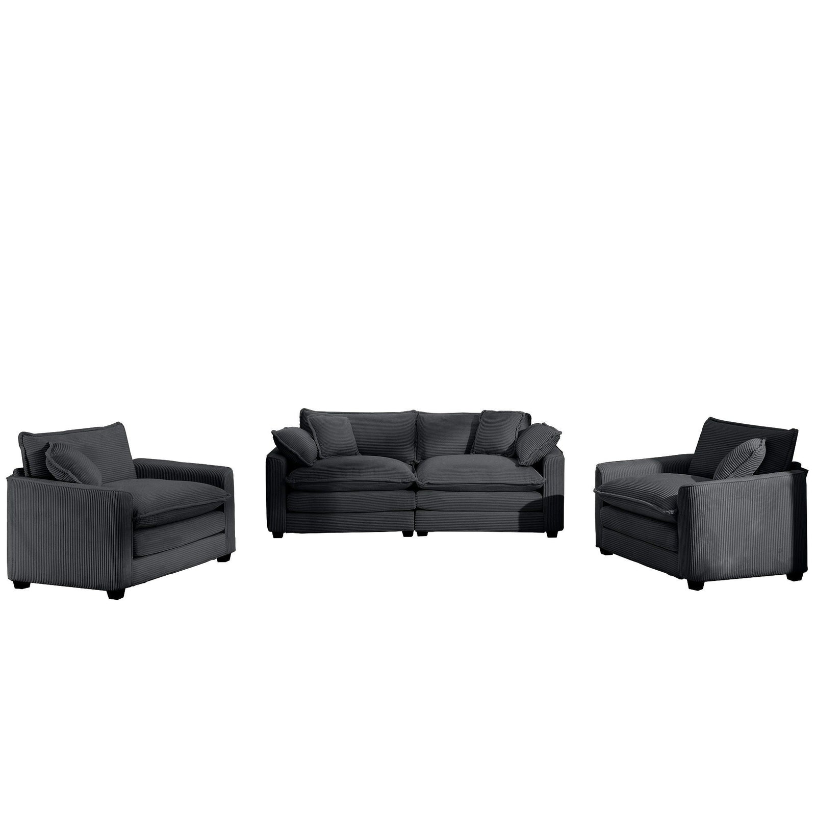 Elegant Oversized Sectional Sofa Set With Deep Seats And Flexible Layout