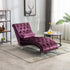 Chaise Lounge Indoor, Button Tufted Upholstered Chaise Lounge Chair With Pillow