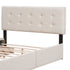 Walker Edison | Upholstered Queen Platform Bed with Storage
