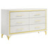 Lucia 6-drawer Dresser Cabinet White