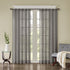 Solid Crushed Curtain Panel Pair (2 Pcs) - Grey